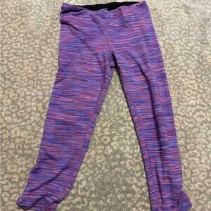 Athleta Girl Purple and Pink Leggings